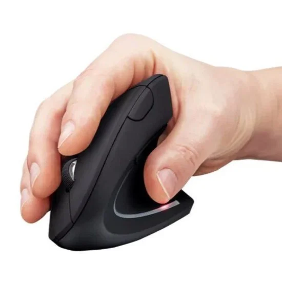 Xpower Wm4 Ergonomic Wireless Vertical Mouse 1800 Dpi- Black